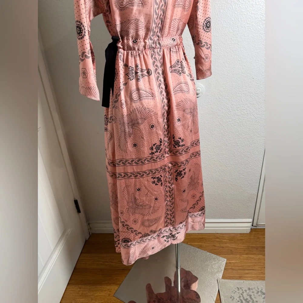 Sandro Galy Paisley-print Dress Size 34 - Picture 11 of 16
